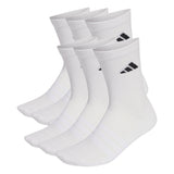 adidas Unisex Socken, 6er Pack - Cushioned Crew Socks, Logo, gepolstert, einfarbig