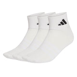 adidas Unisex Quarter Socken, 3er Pack - Thin & Light Sportswear Ankle Socks, Logo, einfarbig