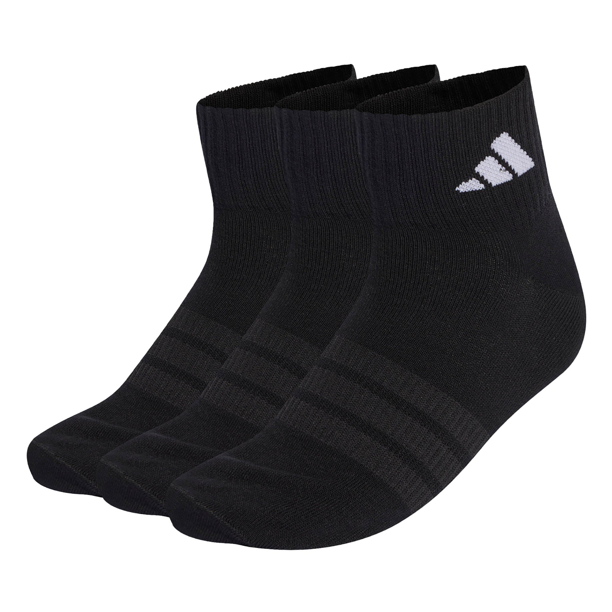 adidas Unisex Quarter Socken, 3er Pack - Thin & Light Sportswear Ankle Socks, Logo, einfarbig