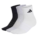 adidas Unisex Quarter Socken, 3er Pack - Thin & Light Sportswear Ankle Socks, Logo, einfarbig