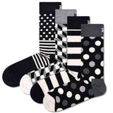 Happy Socks 4er Pack Unisex Socken - Geschenkbox, Classics, gemischte Farben