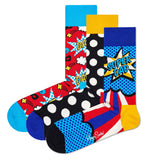 Happy Socks Herren Socken, 3er Pack - Father's Day, Geschenkbox, gemischte Farben
