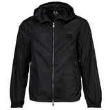 AIX ARMANI EXCHANGE Herren Windjacke - Übergangsjacke mit Kapuze, Blouson, Reißverschluss, Logo