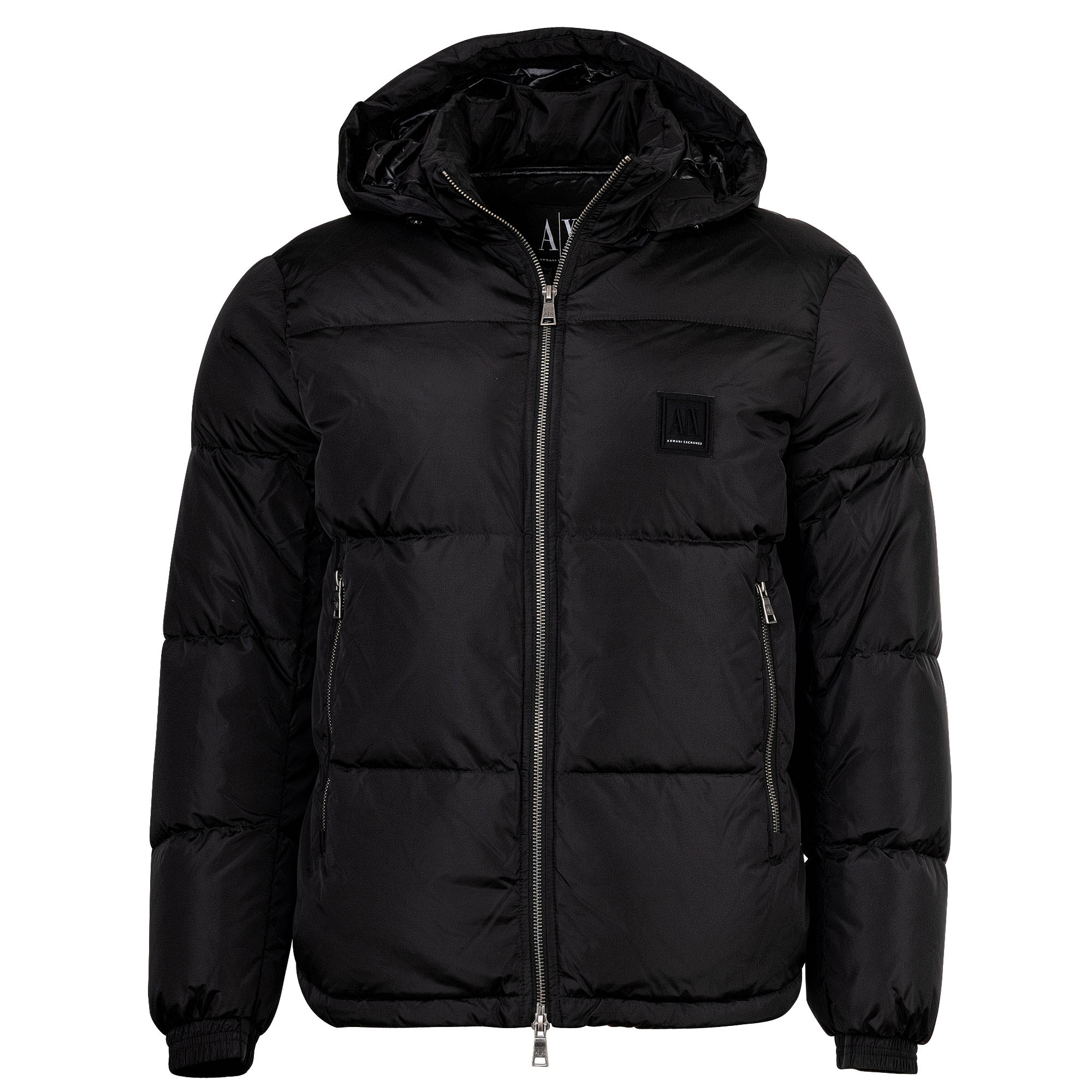 A|X ARMANI EXCHANGE Herren Daunenjacke - Steppjacke mit Kapuze, Reißverschluss, Echte Daunen, Warm Gefüttert