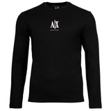 A|X ARMANI EXCHANGE Herren Langarmshirt - Longsleeve, Rundhals, Logo, Baumwolle