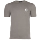 A|X ARMANI EXCHANGE Herren T-Shirt - Rundhals, Kurzarm, Logo Stickerei, Baumwolle