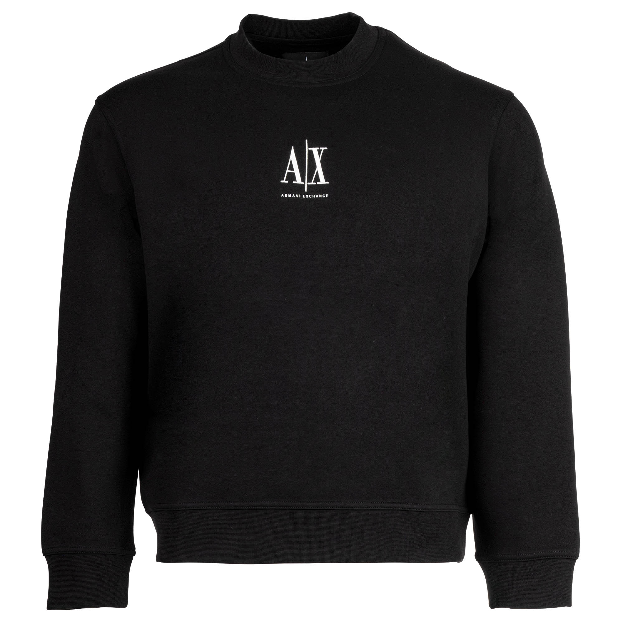 A|X ARMANI EXCHANGE Herren Sweatshirt - Pullover, Rundhals, Logo, Baumwoll-Mix
