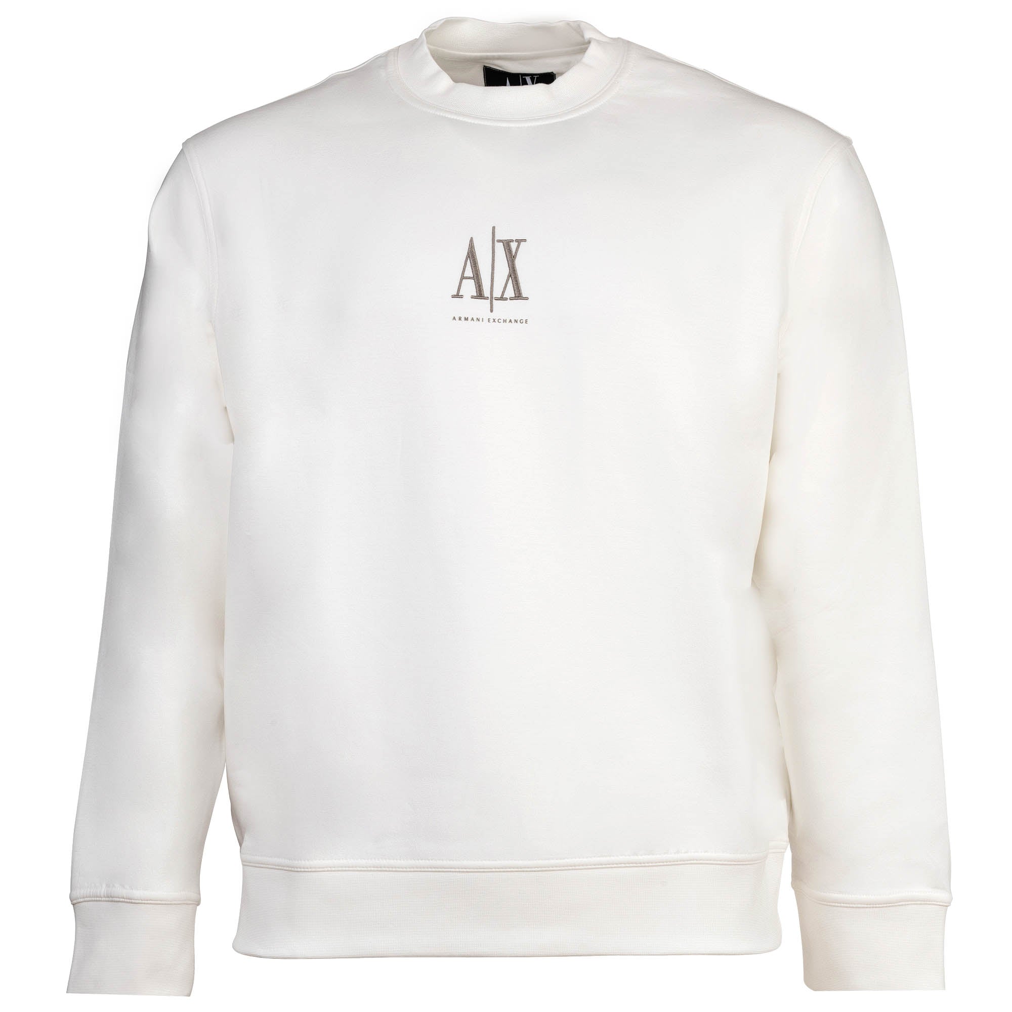 A|X ARMANI EXCHANGE men's sweatshirt – pullover, round neck, logo, cotton blend