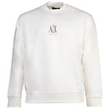 A|X ARMANI EXCHANGE men's sweatshirt – pullover, round neck, logo, cotton blend