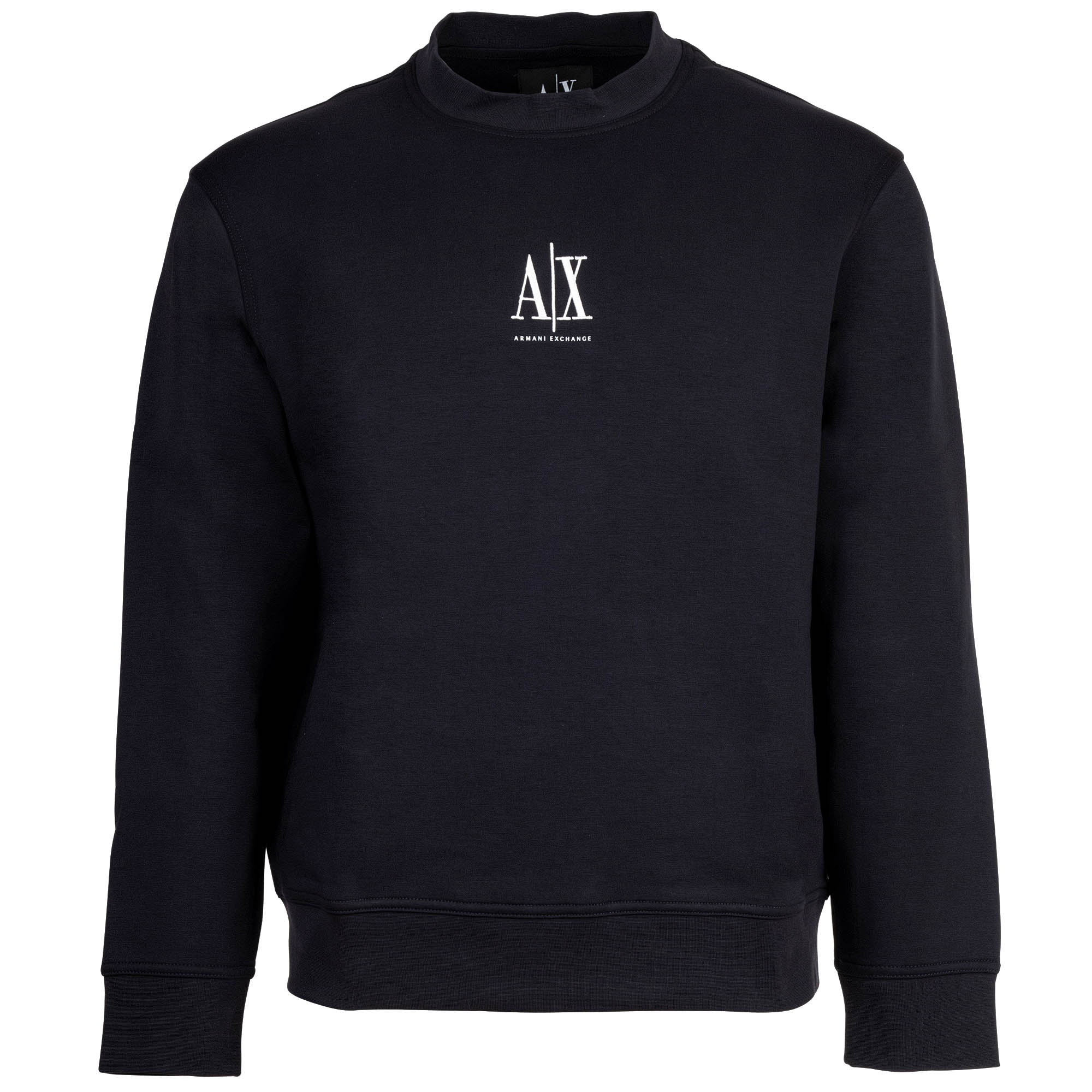 A|X ARMANI EXCHANGE Herren Sweatshirt - Pullover, Rundhals, Logo, Baumwoll-Mix