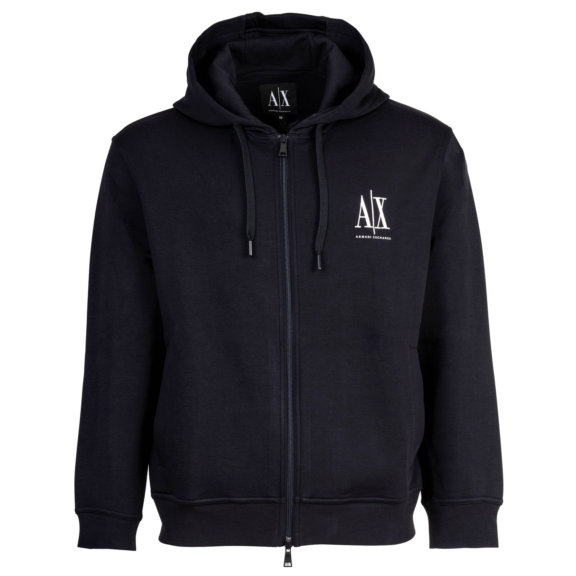 A|X ARMANI EXCHANGE Herren Sweatjacke mit Kapuze - Hoodie Full-Zip, Baumwoll-Mix