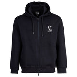 A|X ARMANI EXCHANGE Herren Sweatjacke mit Kapuze - Hoodie Full-Zip, Baumwoll-Mix