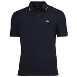A|X ARMANI EXCHANGE Herren Poloshirt - Logo, Cotton Stretch, Kontraststreifen