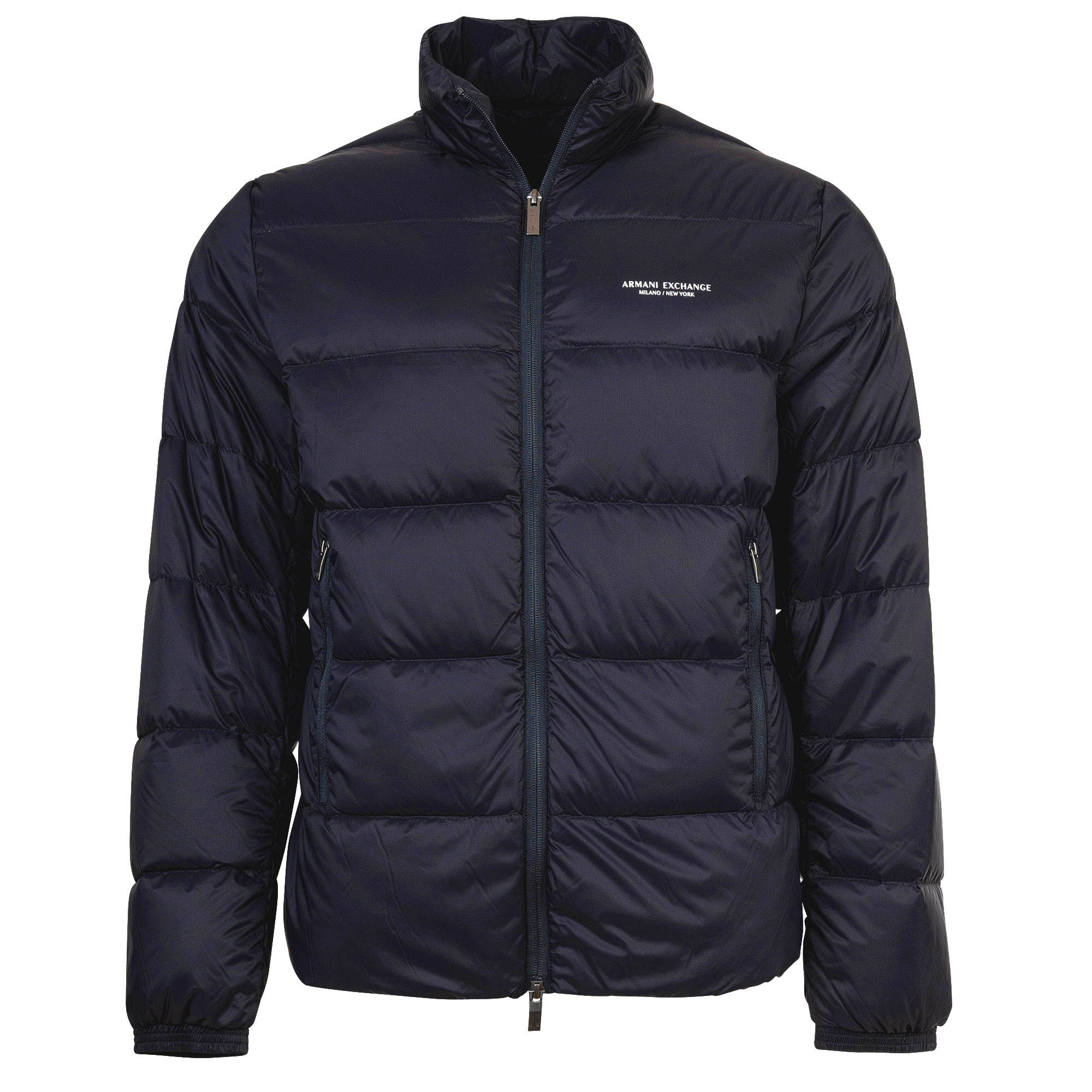 A|X ARMANI EXCHANGE Herren Daunenjacke - Steppjacke mit Stehkragen, Reißverschluss, Echte Daunen, Warm Gefüttert