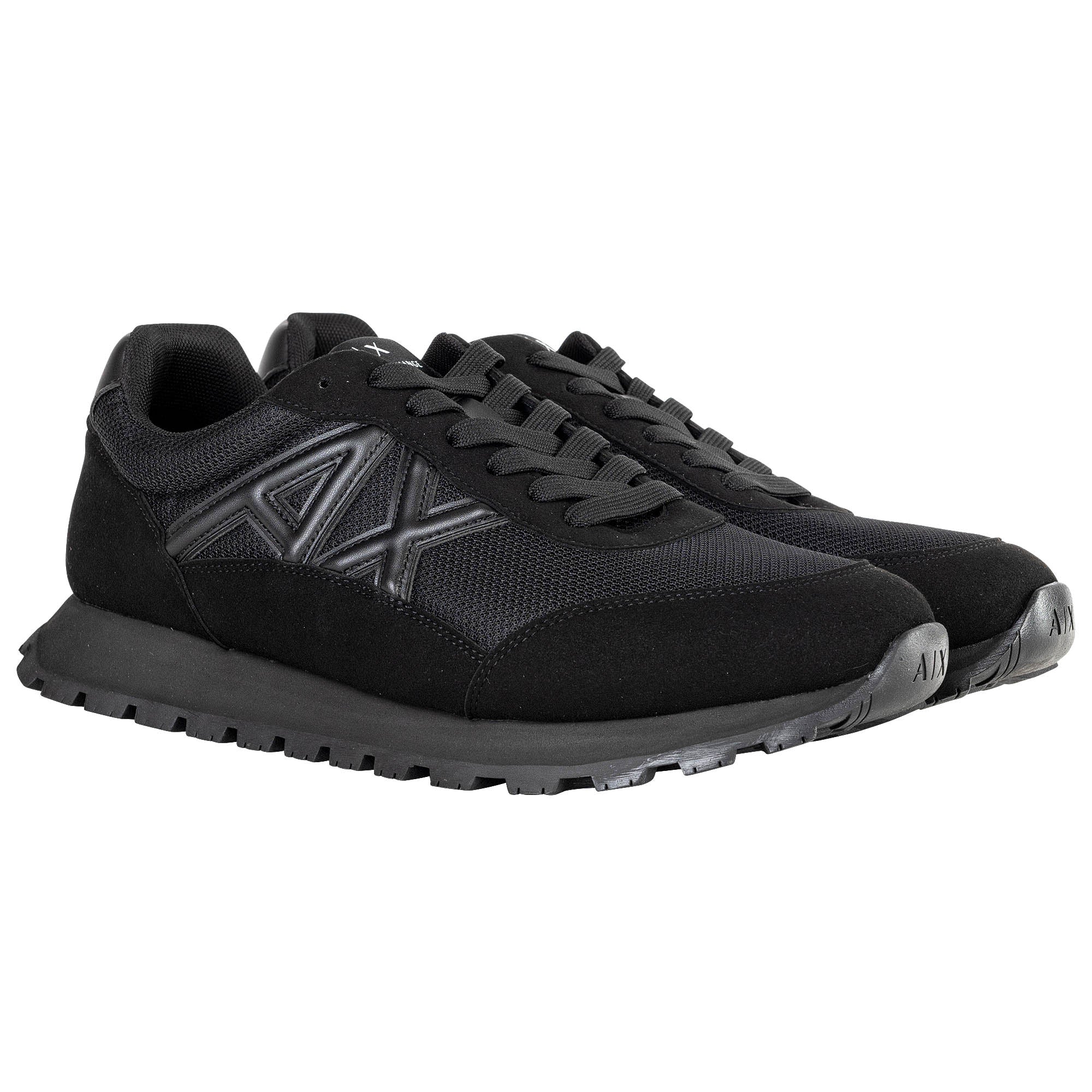A|X ARMANI EXCHANGE Herren Sneaker - Microsuede, Mesh, Retro, Logo