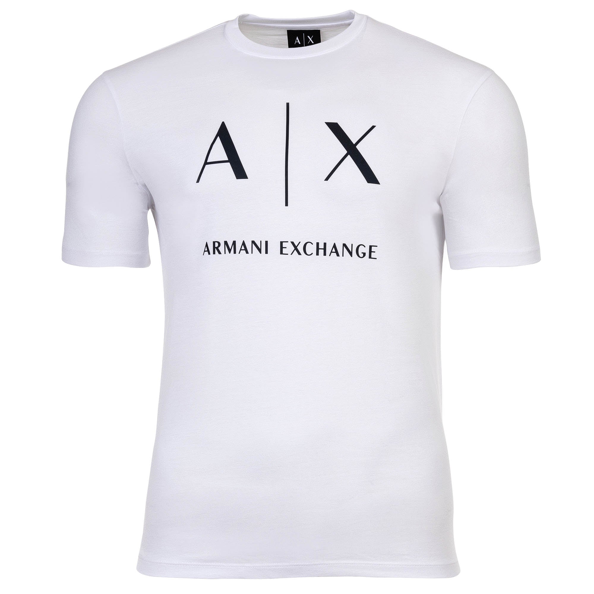 A|X ARMANI EXCHANGE Herren T-Shirt - Rundhals, Kurzarm, Logoprint, Baumwolle