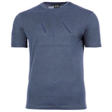 A|X ARMANI EXCHANGE Herren T-Shirt - Rundhals, Kurzarm, Logoprint, Baumwolle