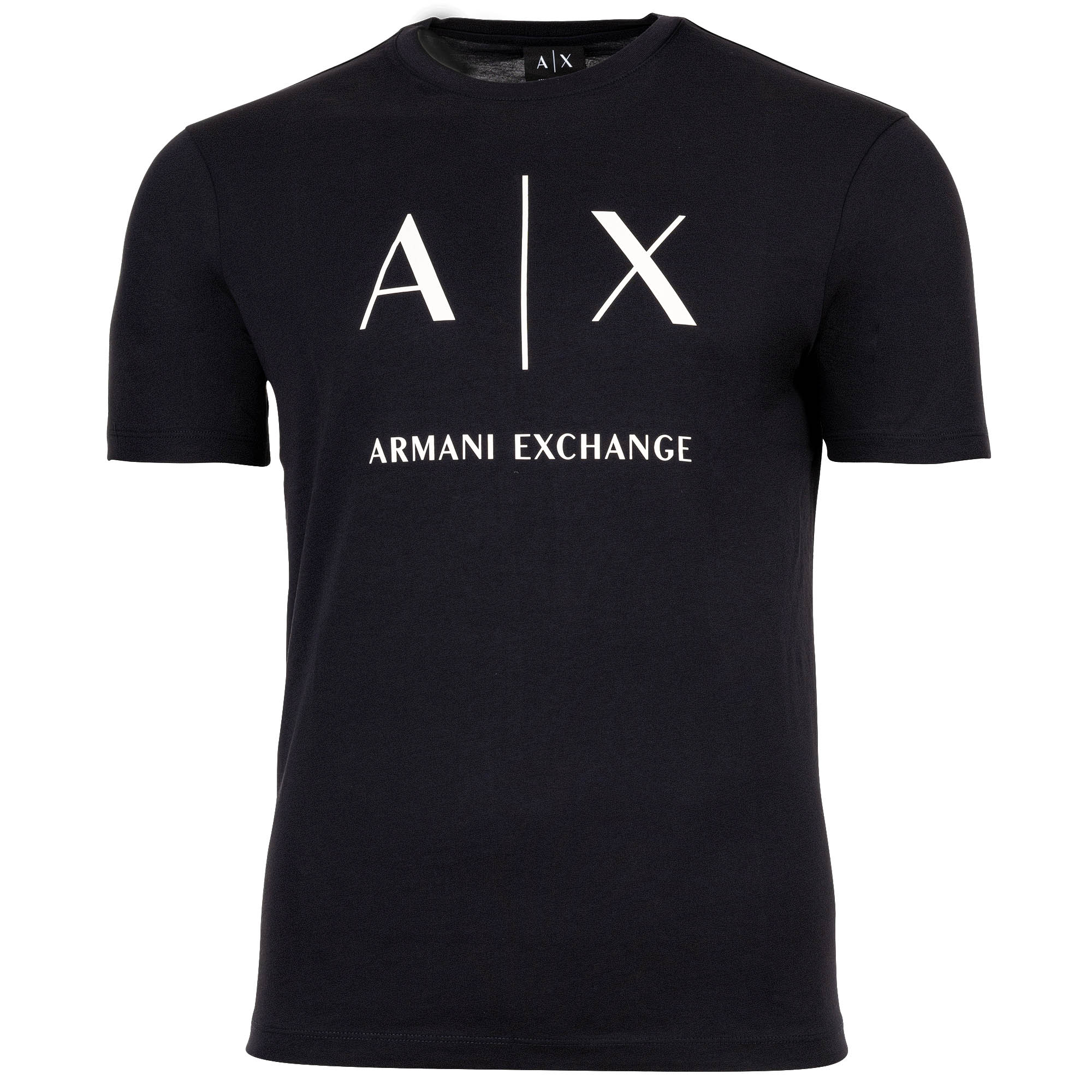 A|X ARMANI EXCHANGE Herren T-Shirt - Rundhals, Kurzarm, Logoprint, Baumwolle