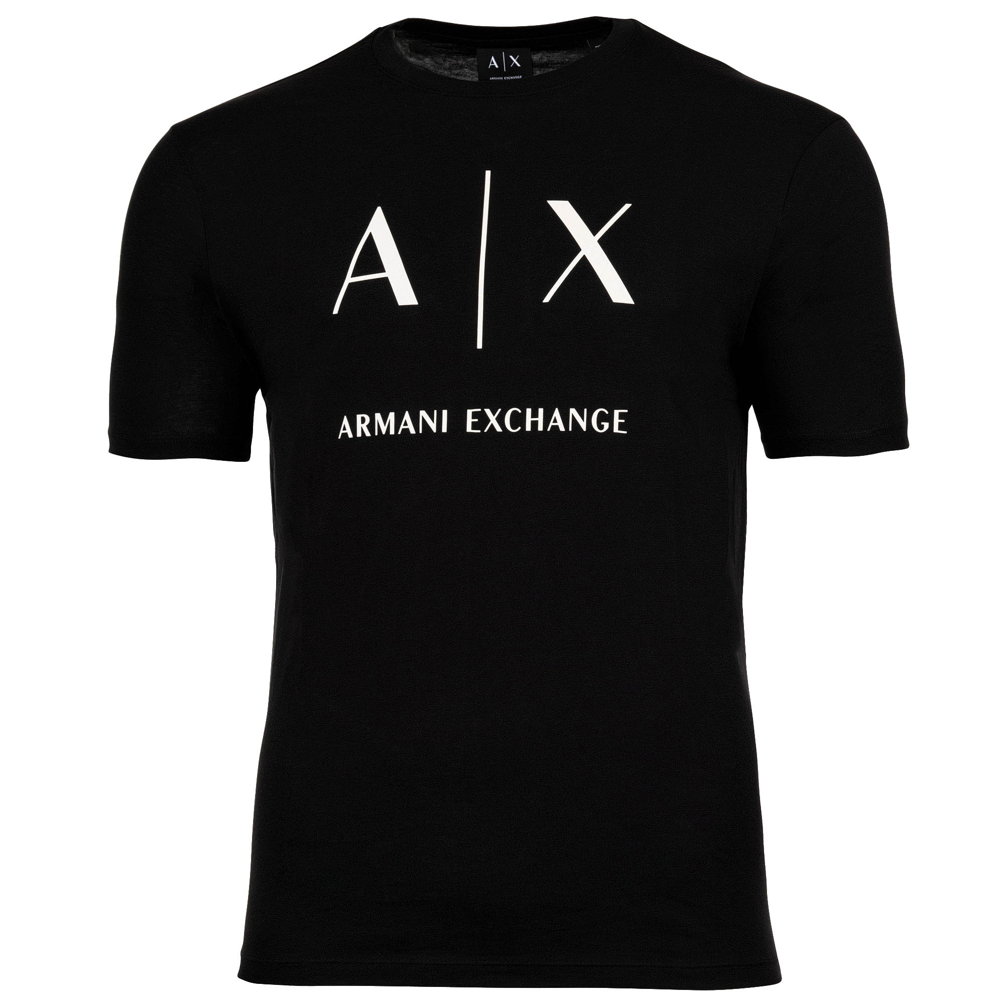 A|X ARMANI EXCHANGE Herren T-Shirt - Rundhals, Kurzarm, Logoprint, Baumwolle