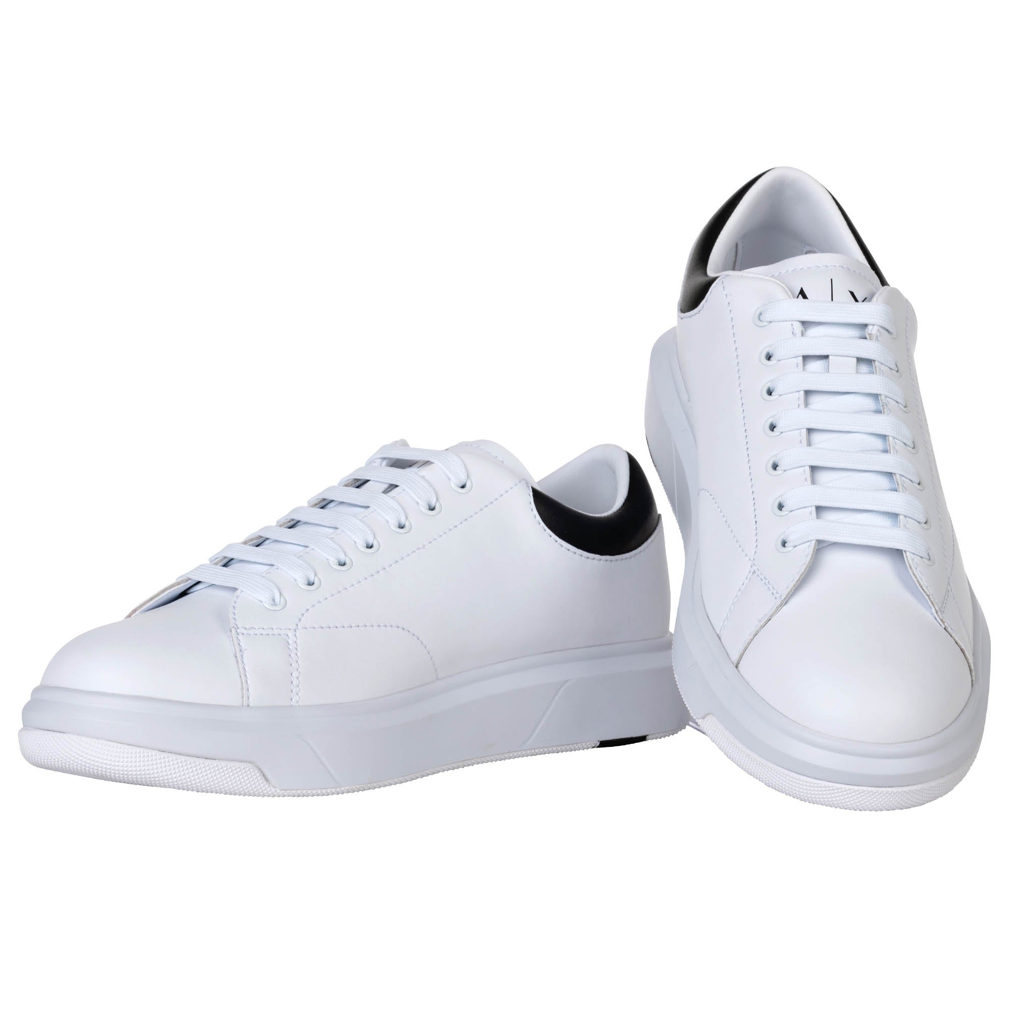A|X ARMANI EXCHANGE Herren Sneaker - Schnür-Schuh, Turnschuh Low, Logo, Leder