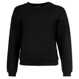 A|X ARMANI EXCHANGE Damen Sweatshirt - Rundhals, Logo-Stickerei, Material-Mix