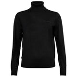 A|X ARMANI EXCHANGE Damen Rollkragenpullover - Feinstrick, Schurwolle, Logo, einfarbig