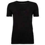 A|X ARMANI EXCHANGE Damen T-Shirt - Rundhals, Kurzarm, Glitzer-Logo, Baumwolle