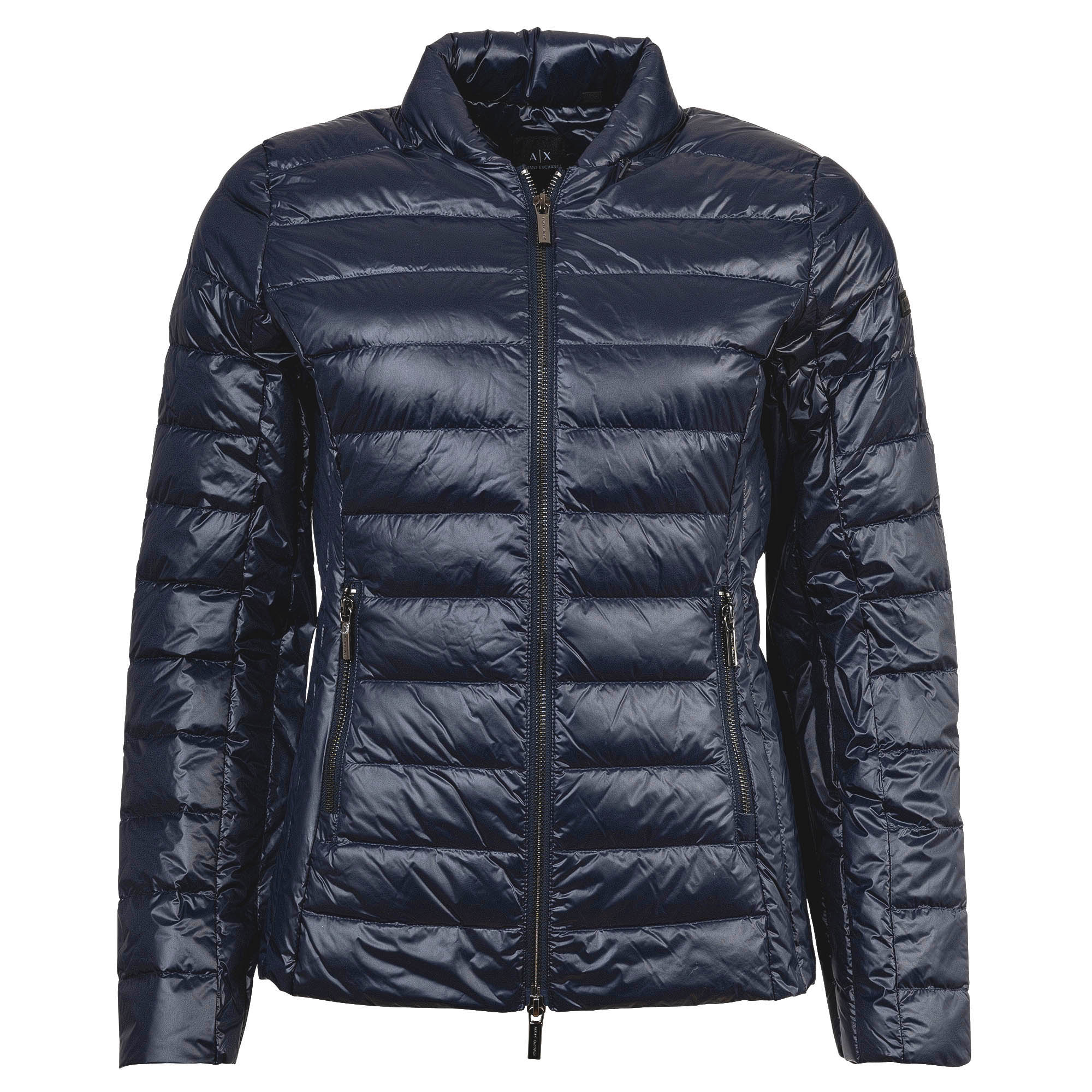 A|X ARMANI EXCHANGE Damen Daunenjacke - Steppjacke, Reißverschluss, Kapuze im Kragen