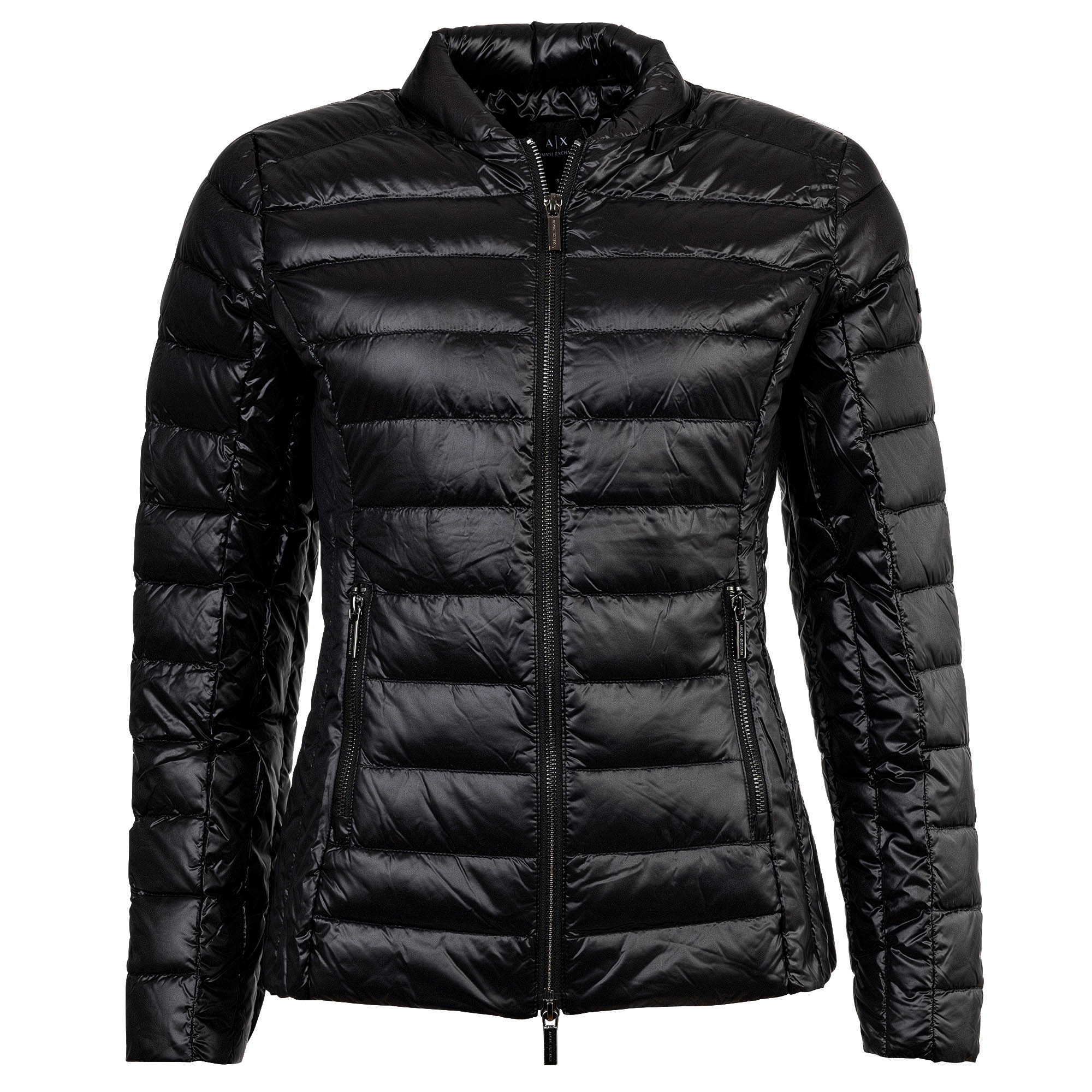 A|X ARMANI EXCHANGE Damen Daunenjacke - Steppjacke, Reißverschluss, Kapuze im Kragen