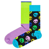 Happy Socks Unisex Socken, 2er Pack - Geschenkbox, Farbmix