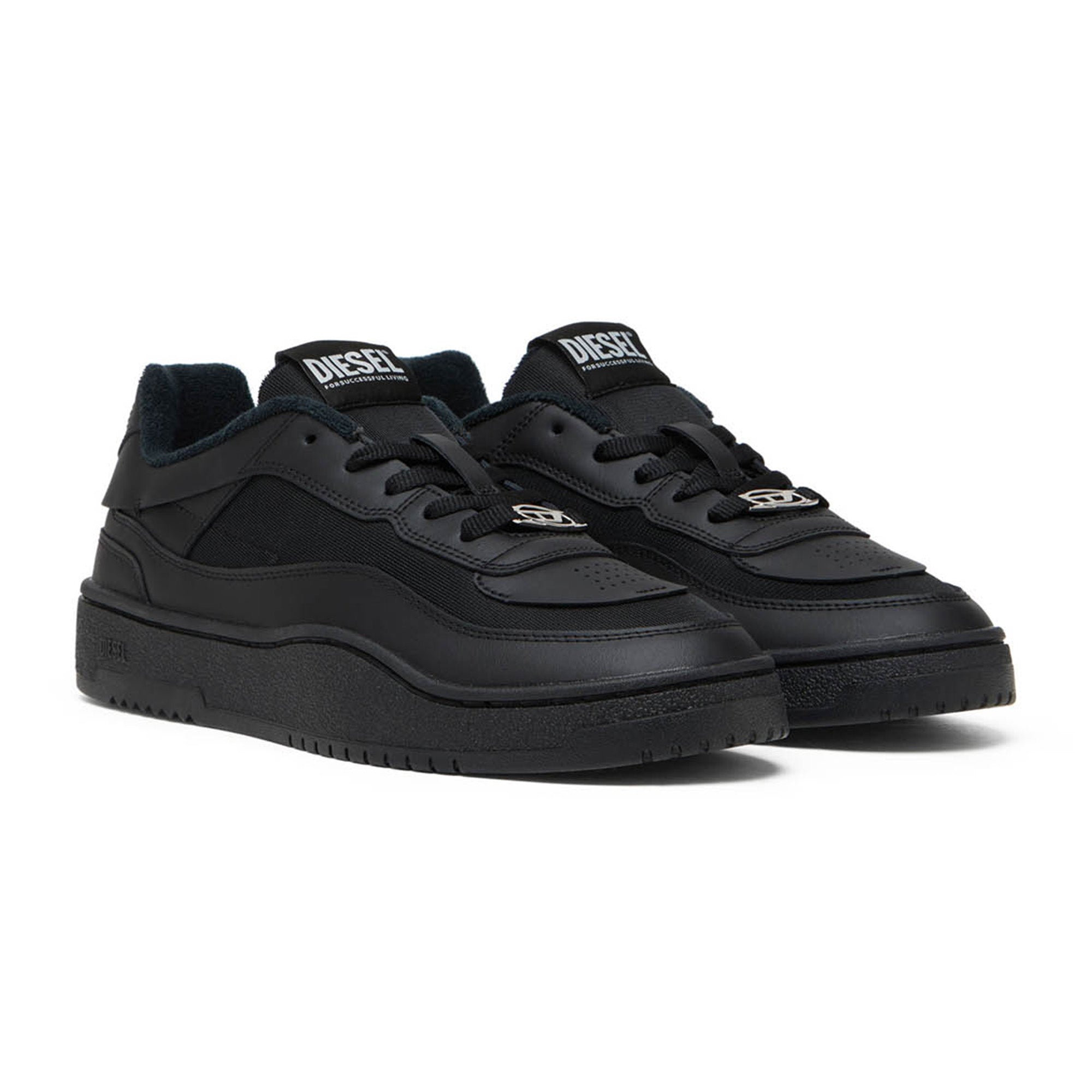DIESEL Herren Sneaker - S-OVAL SKATE LOW, Schnür-Schuhe, Leder