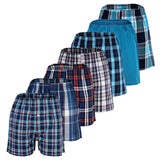 YOURBASICS Jungen Web-Boxershorts, 7er Pack - American Boxer-Shorts, gemustert, Spar-Pack