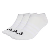 adidas Unisex Sneaker Socken, 3er Pack - Thin & Light Sportswear No-Show Socks, Logo, einfarbig