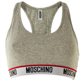 MOSCHINO Damen Bustier - Bra, Sport-BH, Racerback, Cotton Stretch, einfarbig