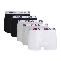 FILA Mens Boxer Shorts, 5-pack - Logo waistband, urban,...