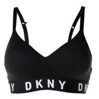 DKNY Damen Bustier  - Bra, Triangel BH, Logo, einfarbig