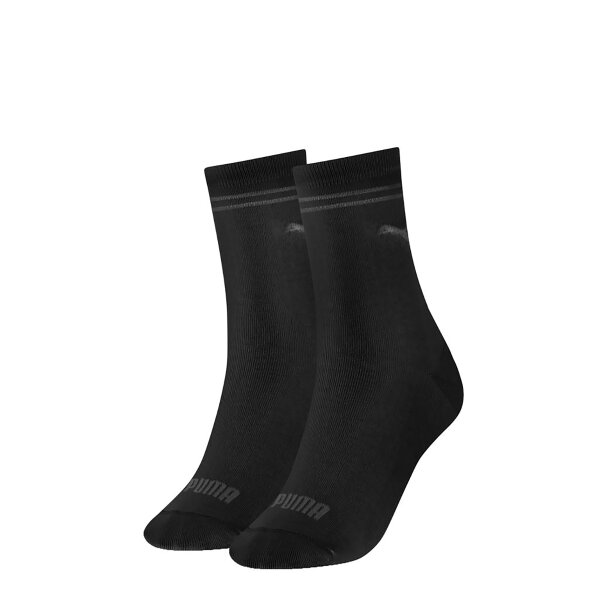 PUMA Damen Socken - 2er Pack, einfarbig mit Logo, 12,95 €