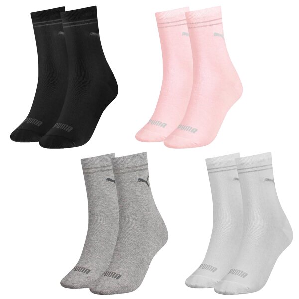 PUMA Damen Socken - 2er Pack, einfarbig mit Logo, 13,95 €
