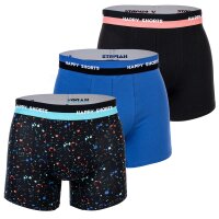 Happy Shorts Herren Boxer Shorts, 3er Pack - Retro...