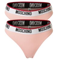 MOSCHINO Women String 2 Pack - Slips, Underpants, Cotton...