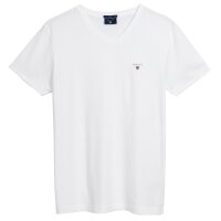 GANT Herren T-Shirt - Original Slim V-Neck T-Shirt,...