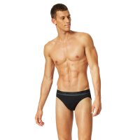 UNCOVER by SCHIESSER Mens Briefs 3-Pack - Rio Briefs, Series "Uncover", Logo Waistband Black L (Large)