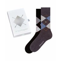 Burlington Mens Socks, 2 Pack - Gift Set, Argyle,...