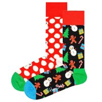 Happy Socks Unisex Socken, 2er Pack - X-MAS Geschenkbox,...