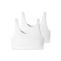 SCHIESSER Womens Bustier 2 Pack - without Cups, Single...