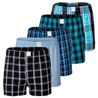 MG-1 Mens Woven Boxer, 5-pack - Classic Boxer Shorts,...