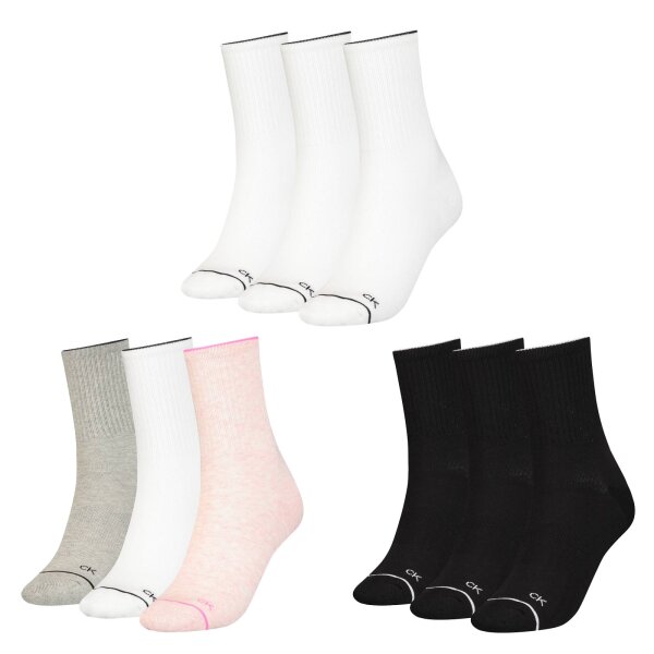 Calvin Klein Womens Socks Athleisure, 3-Pack - short Socks, One Size