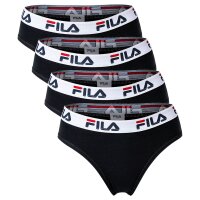 FILA Damen Slip - 4er Pack Briefs, Logo-Bund, Cotton...