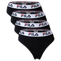 FILA Ladies String, 4-pack - Logo Waistband, Cotton...