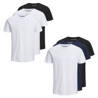 Jack & Jones Mens T-Shirt, 3-Pack - JJEORGANIC BASIC...